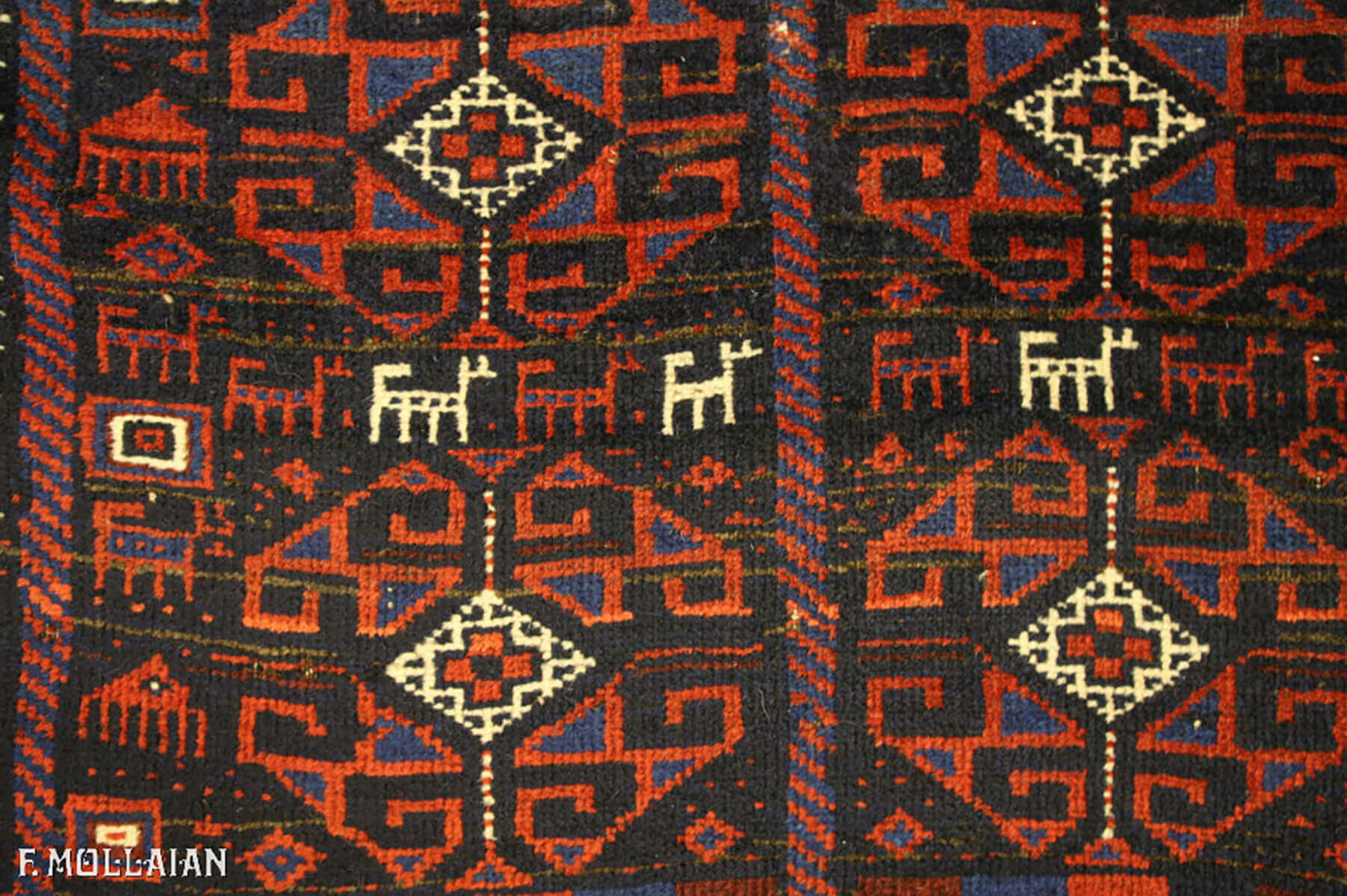Baluch Antique Persian Rug n°:38060128